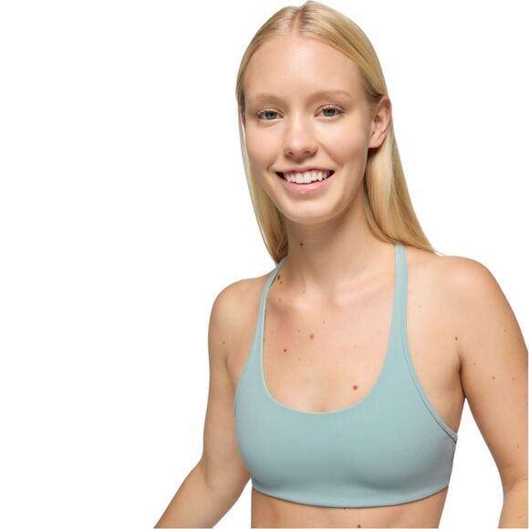 NWT prAna Luxara Racerback Sports Bra Womens Size Small S In Saltwater - Picture 2 of 7